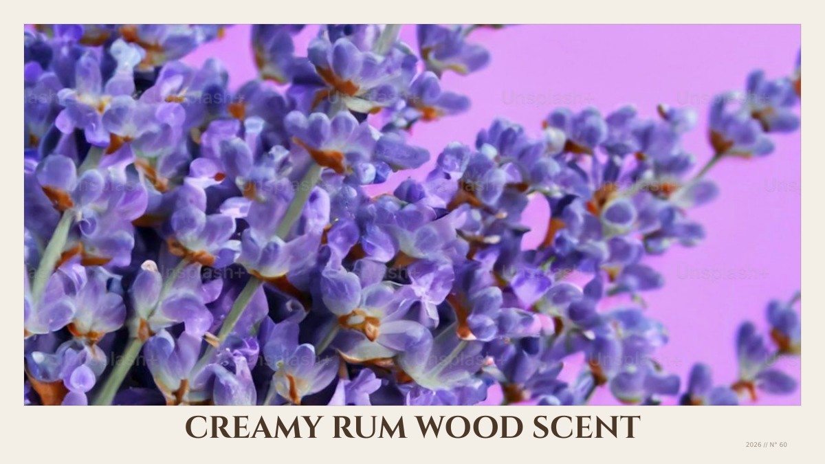 creamy rum wood scent