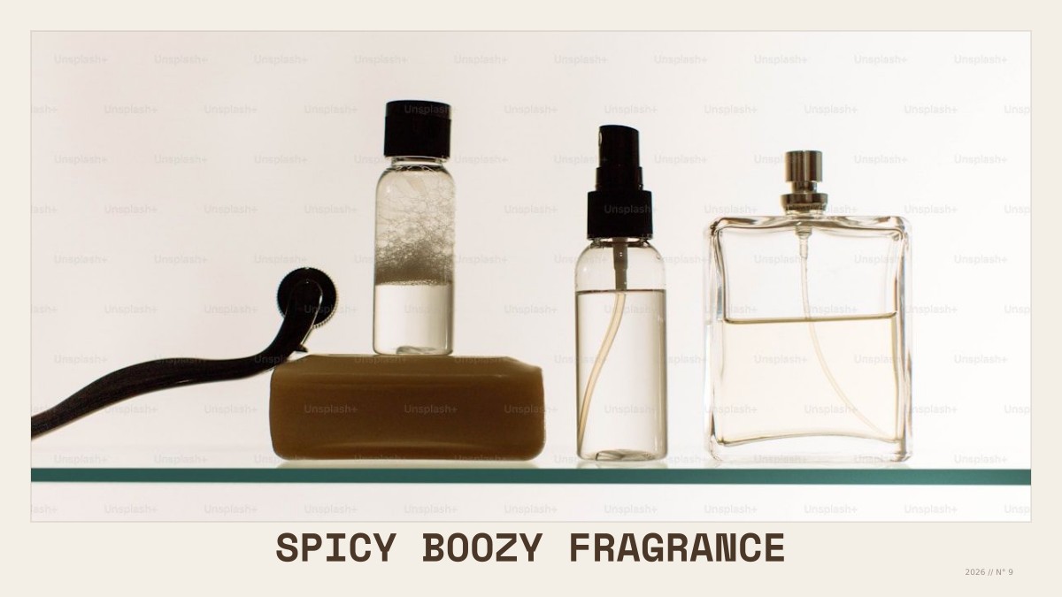 spicy boozy fragrance